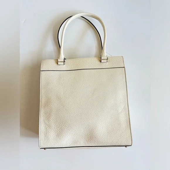 New Kate Spade White Lynne Perri Lane Leather Tote Bag - Picture 5 of 12